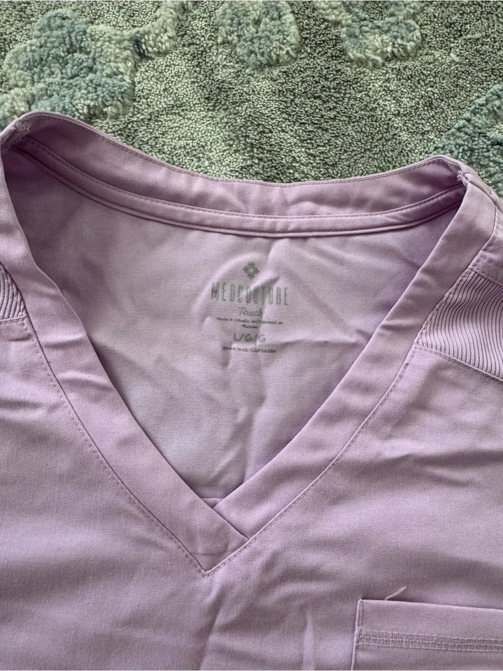 Med Couture Lavender Women’s Scrub Top and Pants